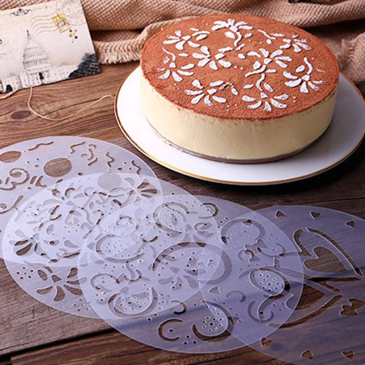 Plastic Cake Stencils Set