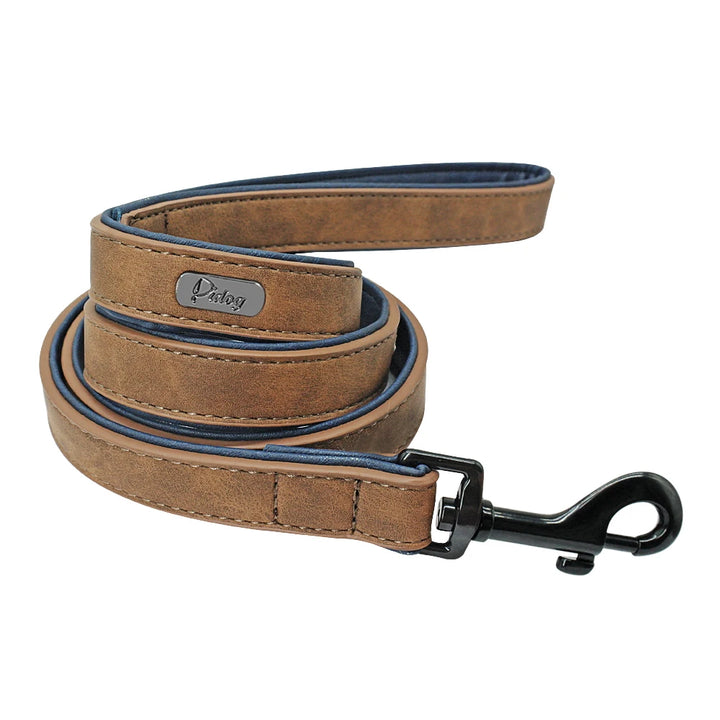 Leather Dog Leash for Medium & Large Dogs