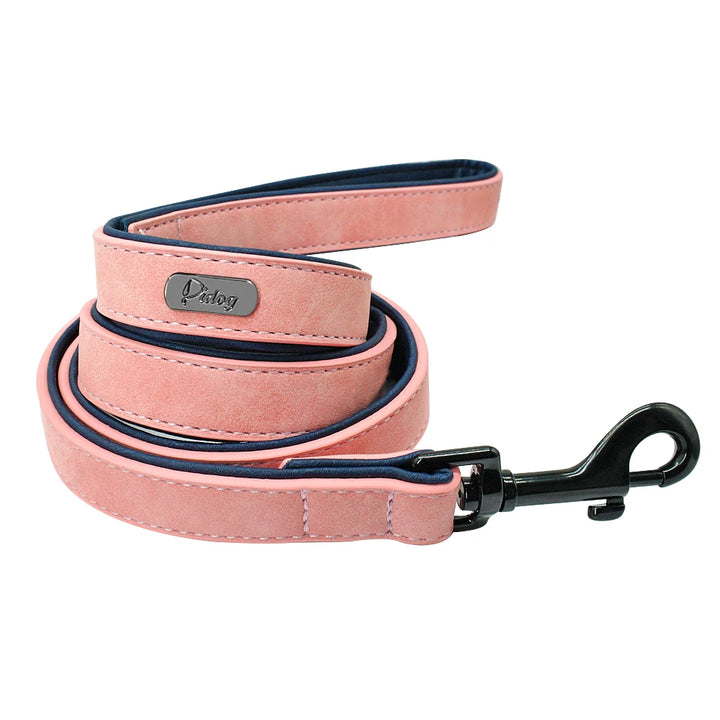 Leather Dog Leash for Medium & Large Dogs