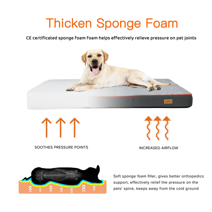 Large Orthopedic Memory Foam Dog Bed