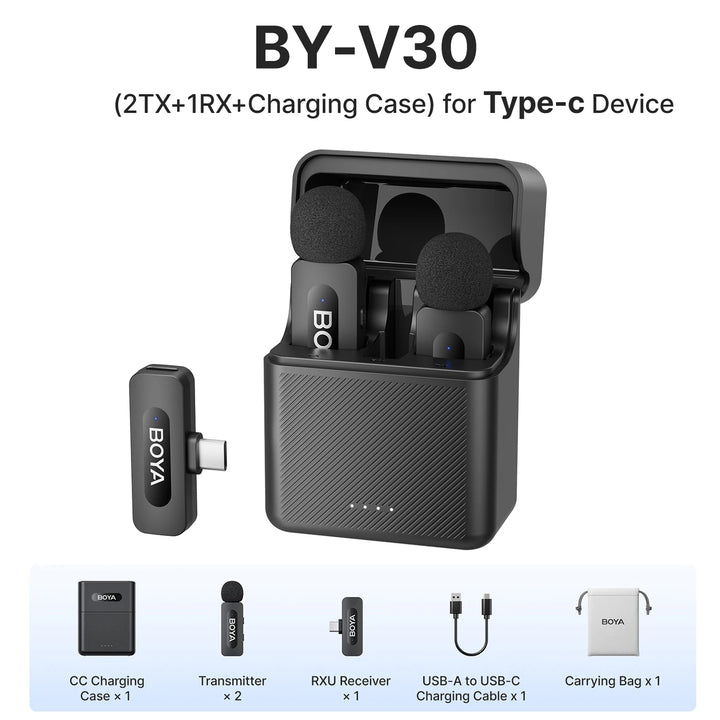 BOYA BY-V3 Wireless Lavalier Mic