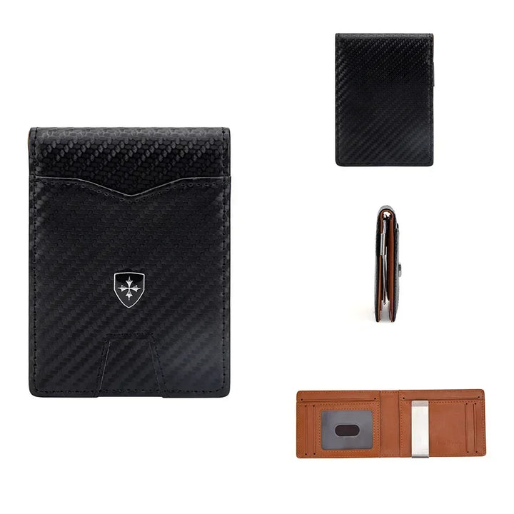 Baellerry Minimalist Men's Wallet RFID Anti-Theft Leather Card Holder