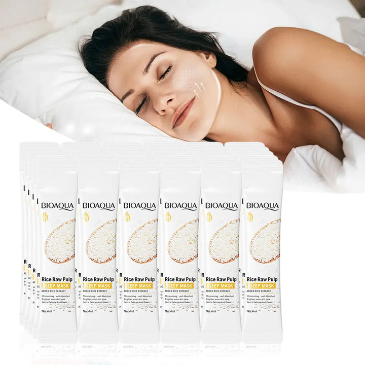 Bioaqua Rice Raw Pulp Sleeping Masks