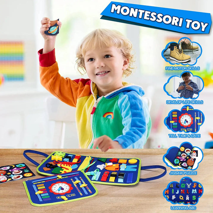 Montessori Sensory Activity Busy Board