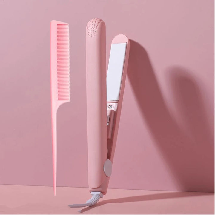 Pink Ceramic Flat Iron Hair Straightener