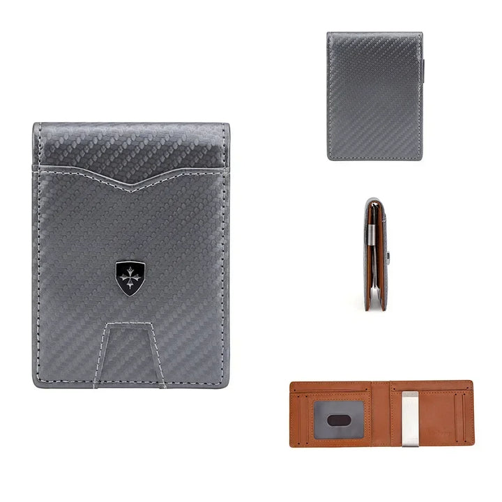 Baellerry Minimalist Men's Wallet RFID Anti-Theft Leather Card Holder