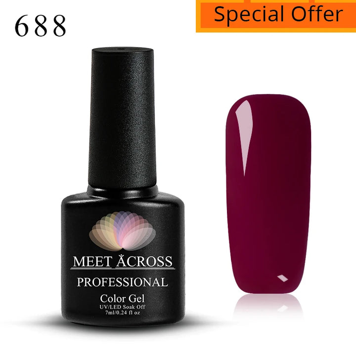 Meet Across Pink Dried Flower Gel Nail Polish