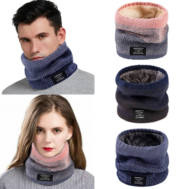 Winter Women Men's Knitted Gradient Head Scarf