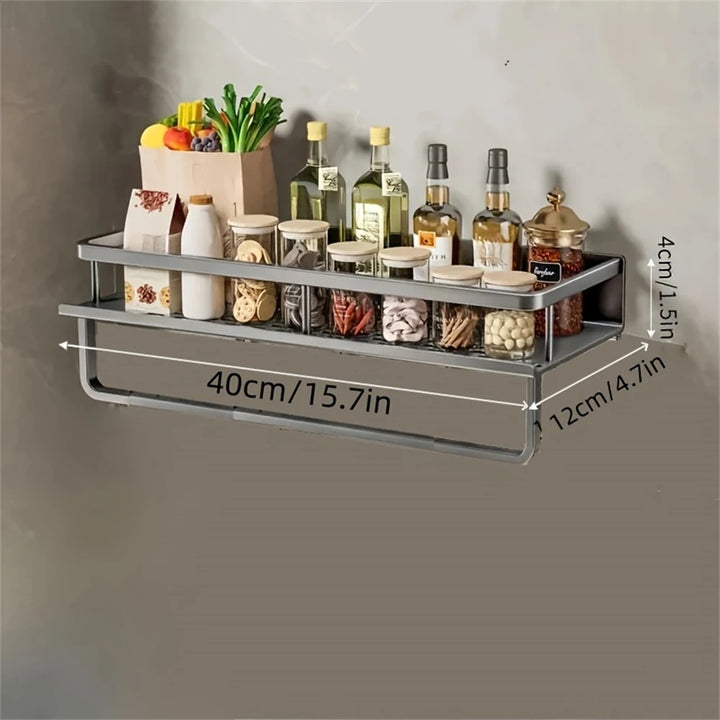 Wall-Mounted Spice Rack & Organizer