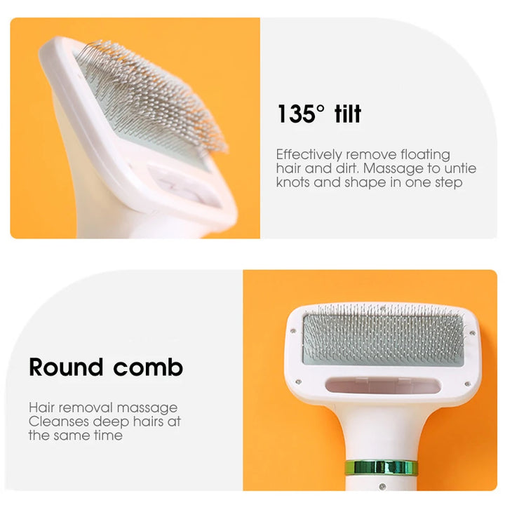 Pet Hair Dryer & Slicker Brush