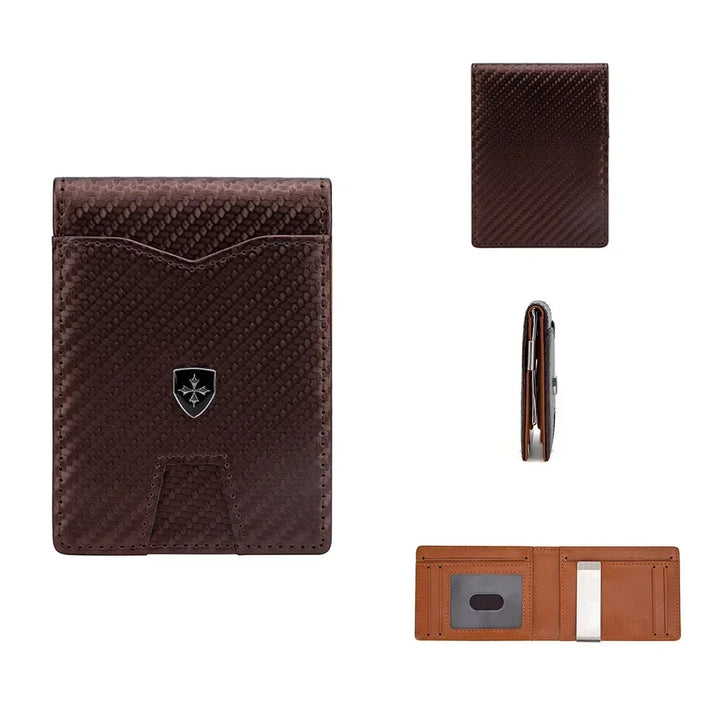 Baellerry Minimalist Men's Wallet RFID Anti-Theft Leather Card Holder