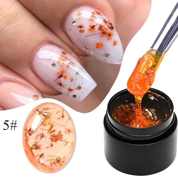 Meet Across Pink Dried Flower Gel Nail Polish