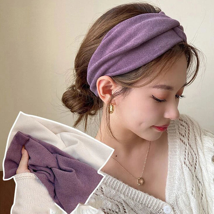 Women’s Cotton Cross Wide Hairband