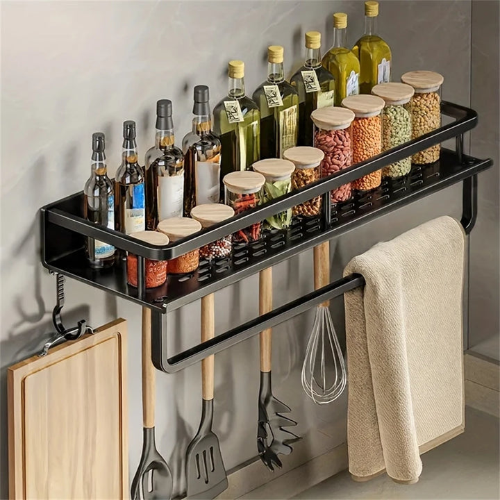 Wall-Mounted Spice Rack & Organizer