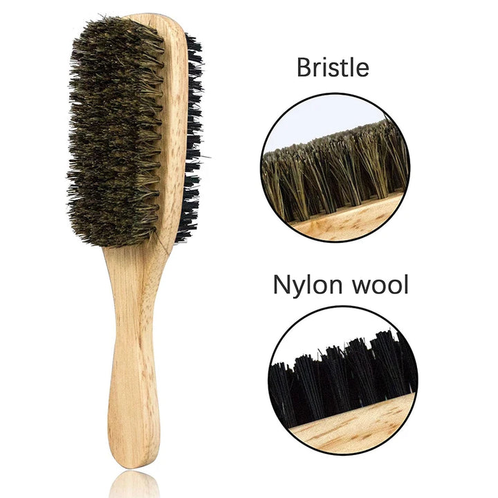 Eco-Friendly Boar Bristle Shaving Brush - Beard Grooming Tool