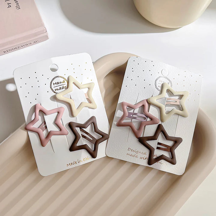 Fashion Geometric Star Hair Clips