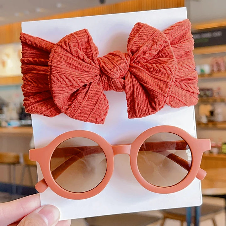 Bow Hairband & Sunglasses Set