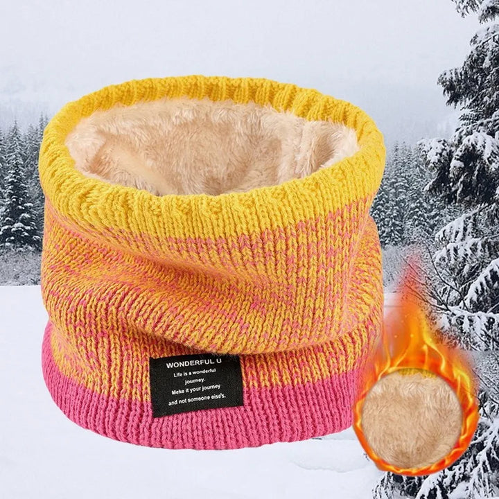 Winter Women Men's Knitted Gradient Head Scarf