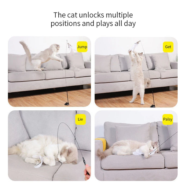 Interactive Cat Teaser Wand Toy