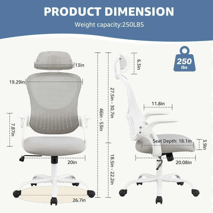 JHK Mesh Ergonomic Office Desk Chair