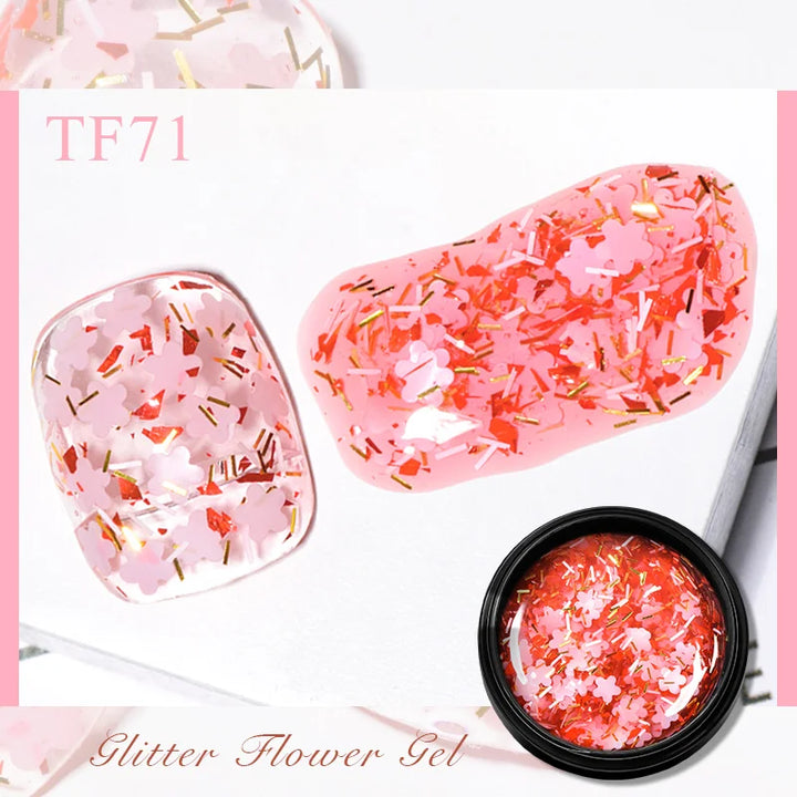 Meet Across Pink Dried Flower Gel Nail Polish