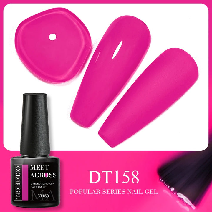 Meet Across Pink Dried Flower Gel Nail Polish