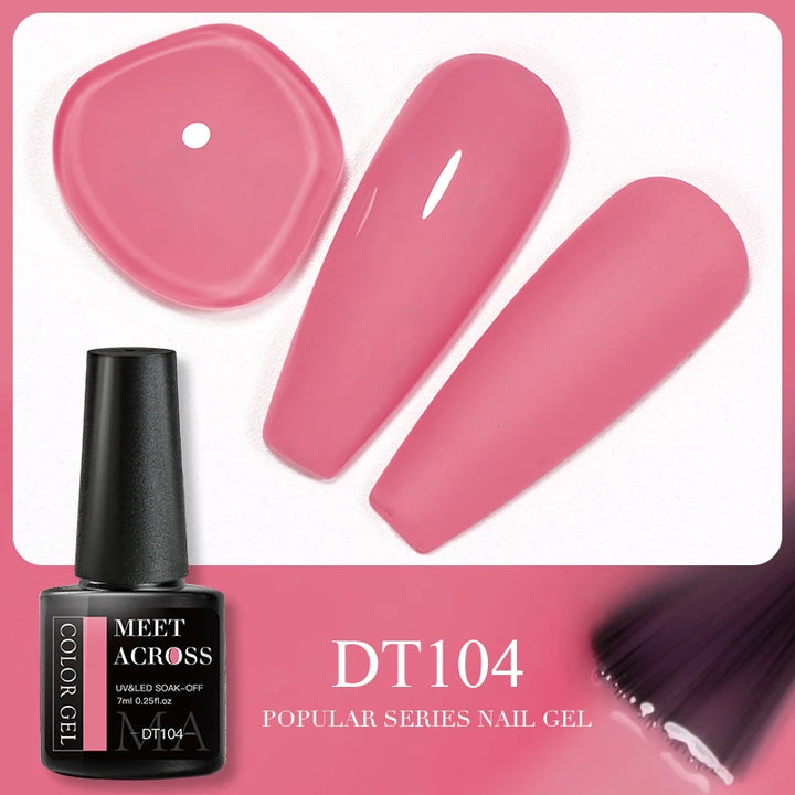 Meet Across Pink Dried Flower Gel Nail Polish