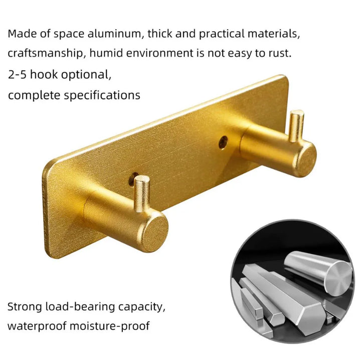 Matte Gold Bathroom Hook