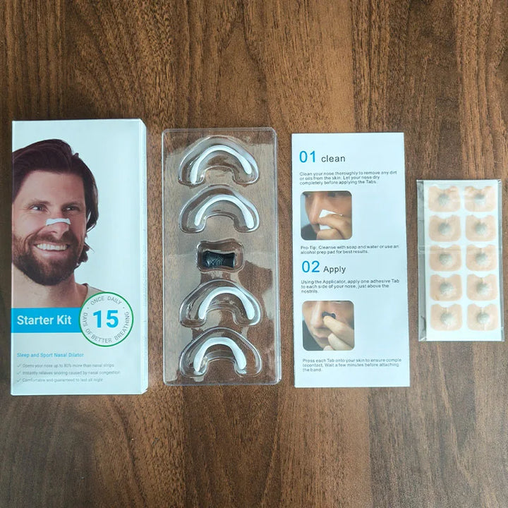 Magnetic Nasal Strips for Breathing & Snoring