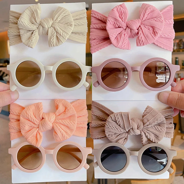 Bow Hairband & Sunglasses Set