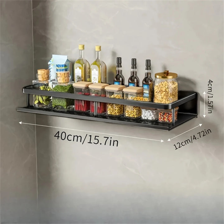 Wall-Mounted Spice Rack & Organizer