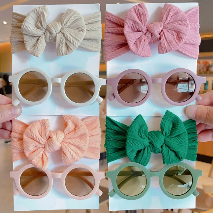 Bow Hairband & Sunglasses Set