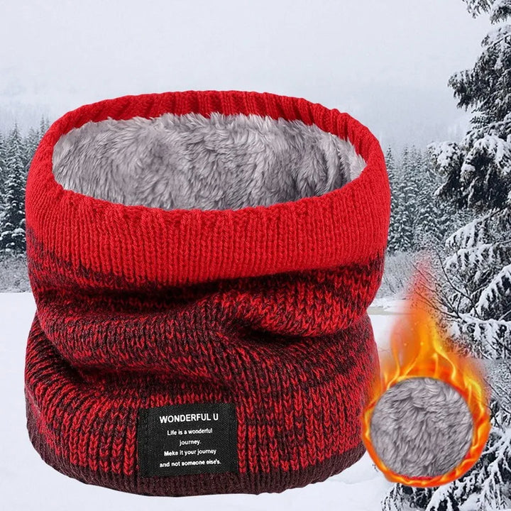 Winter Women Men's Knitted Gradient Head Scarf