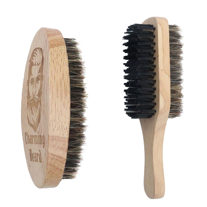 Eco-Friendly Boar Bristle Shaving Brush - Beard Grooming Tool