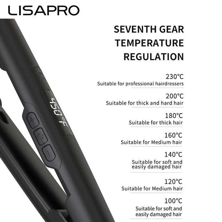 Lisapro Ceramic Hair Straightening Flat Iron