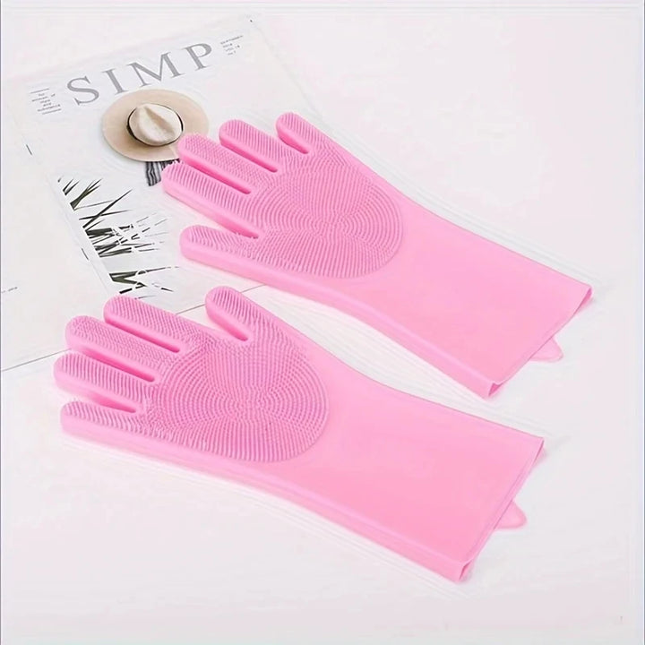 Silicone Pet Grooming Cleaning Gloves