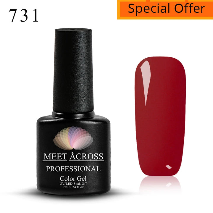 Meet Across Pink Dried Flower Gel Nail Polish