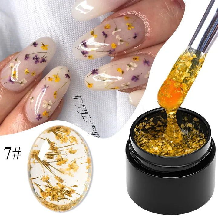 Meet Across Pink Dried Flower Gel Nail Polish