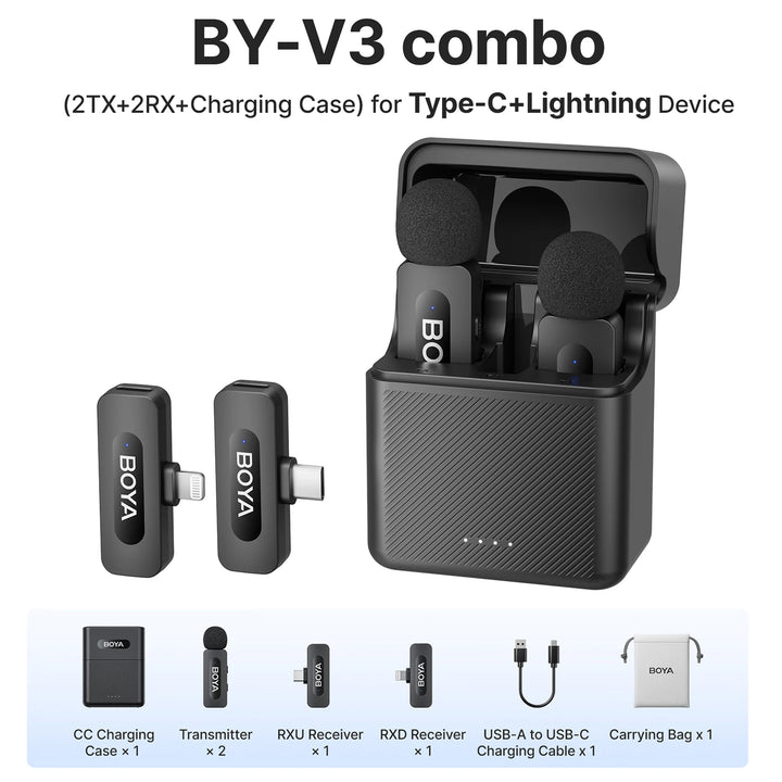 BOYA BY-V3 Wireless Lavalier Mic