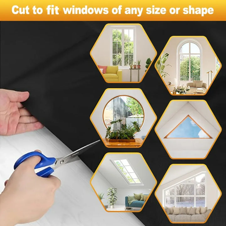 Blackout Curtain - Removable & Portable Travel Window Film