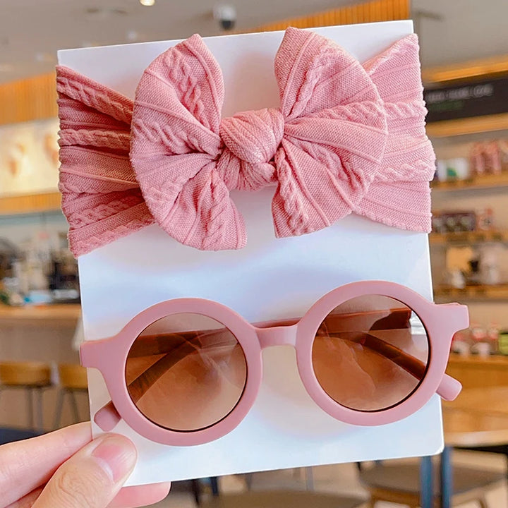 Bow Hairband & Sunglasses Set