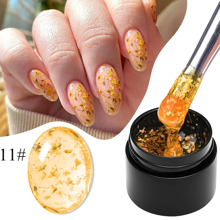 Meet Across Pink Dried Flower Gel Nail Polish