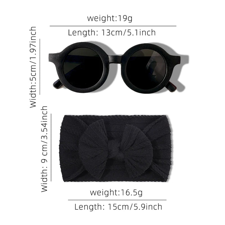 Bow Hairband & Sunglasses Set