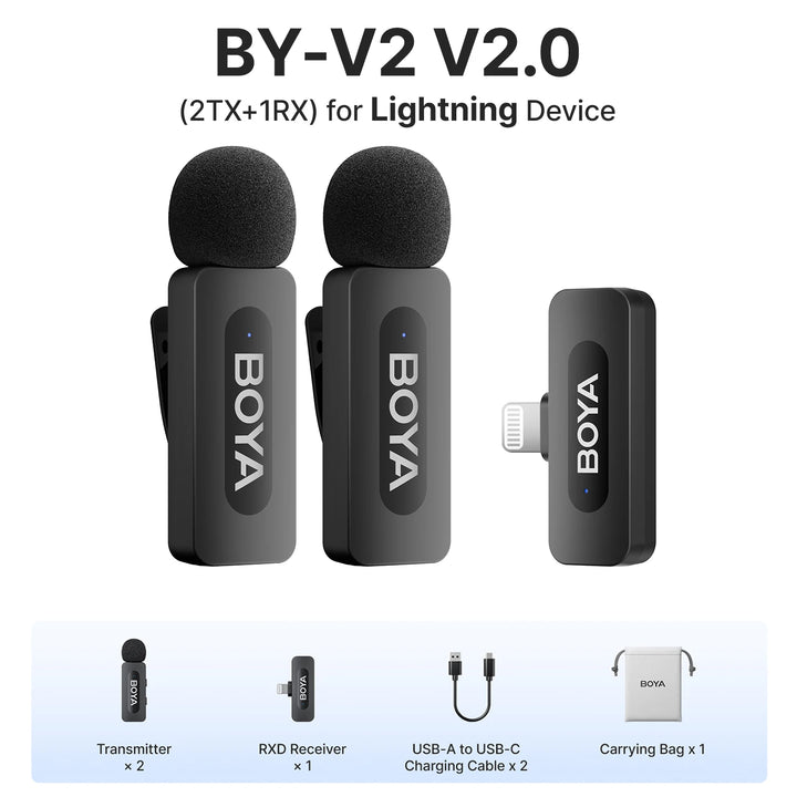 BOYA BY-V3 Wireless Lavalier Mic