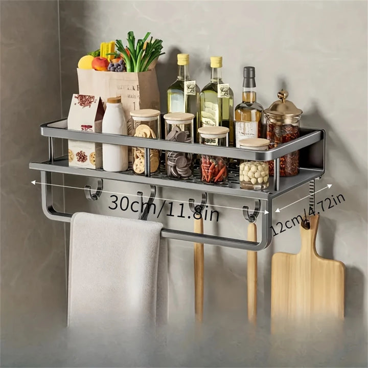 Wall-Mounted Spice Rack & Organizer