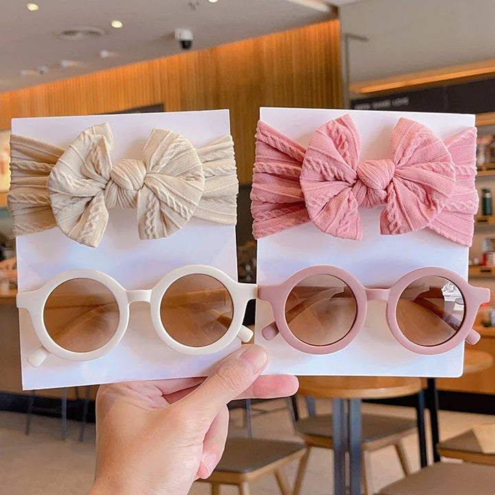 Bow Hairband & Sunglasses Set