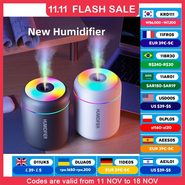 Mini Air Humidifier & Diffuser