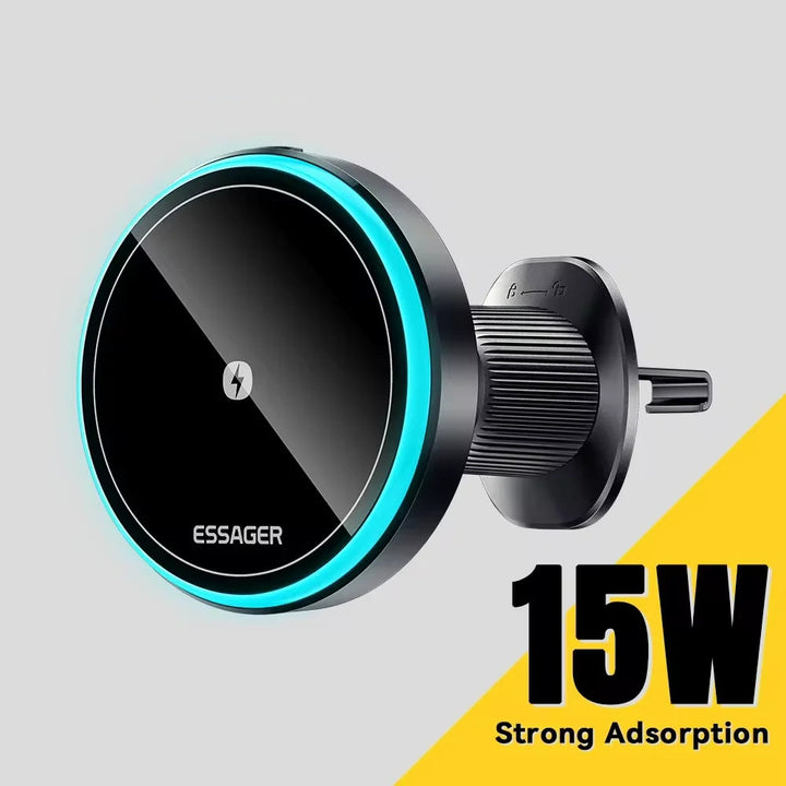 Essager Magnetic Car Phone Holder with 15W Wireless Charger