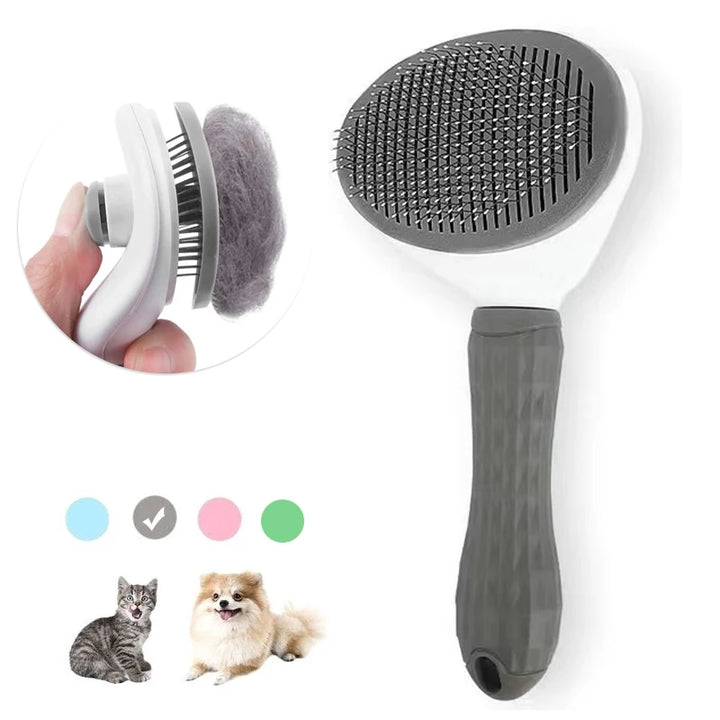 Stainless Steel Pet Grooming Brush – Perfect for Cats & Dogs