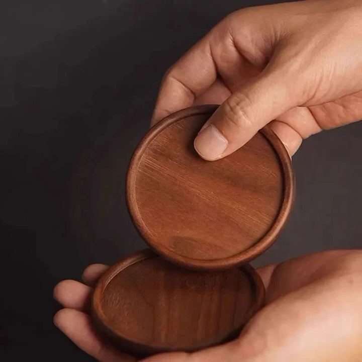 Solid Walnut Wood Coaster